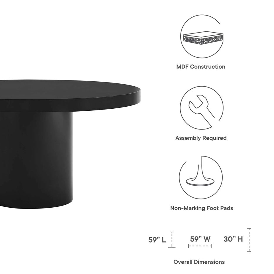 Grafity 60” Round Dinning Table