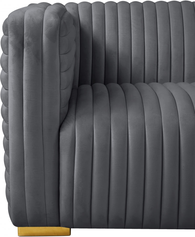 Ravish Velvet Upholstered Loveseat