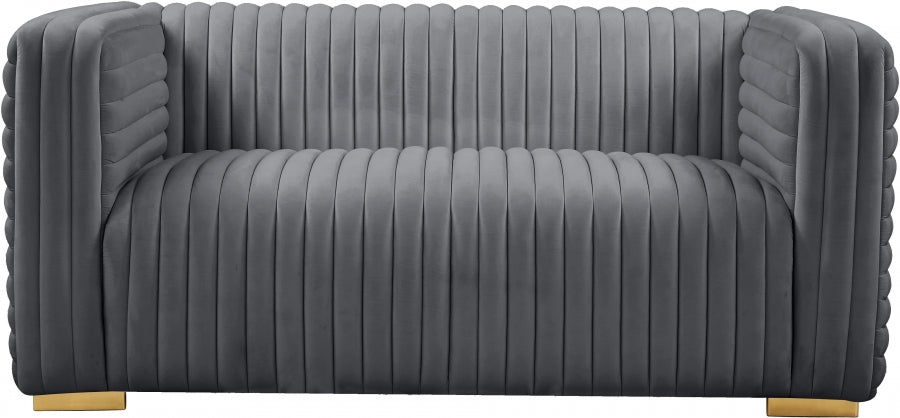 Ravish Velvet Upholstered Loveseat