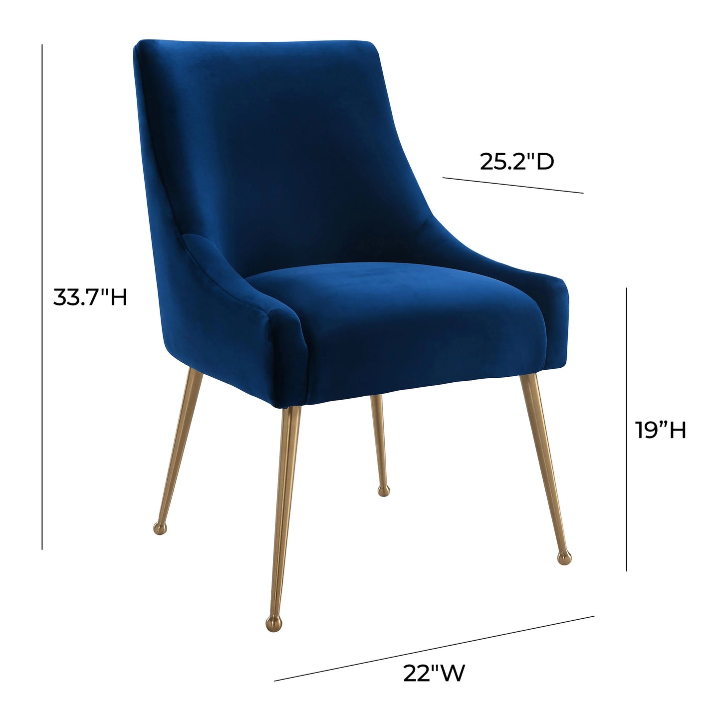 Beatrix Velvet Side Chair