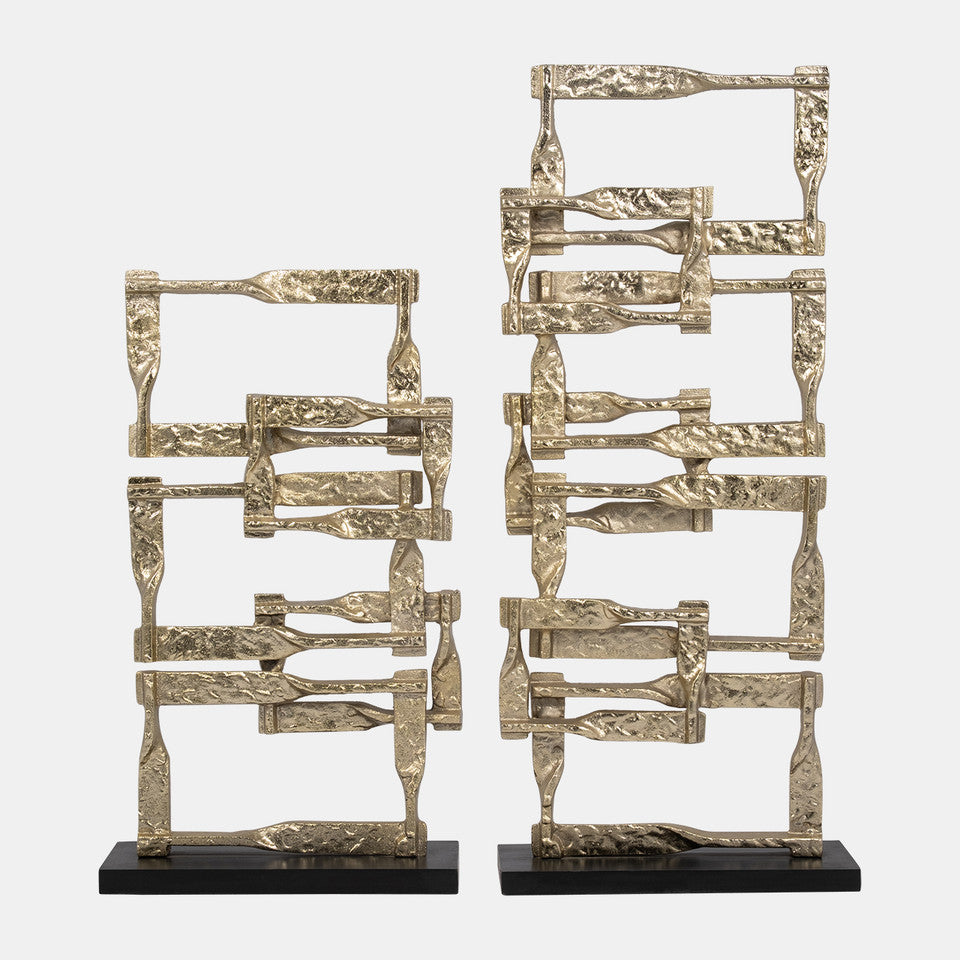 Stacking Squares Sculptures - Set of 2