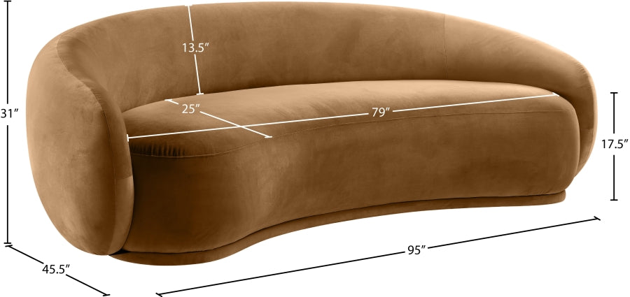 COMING SOON: Emery 90” Upholstered Velvet Sofa
