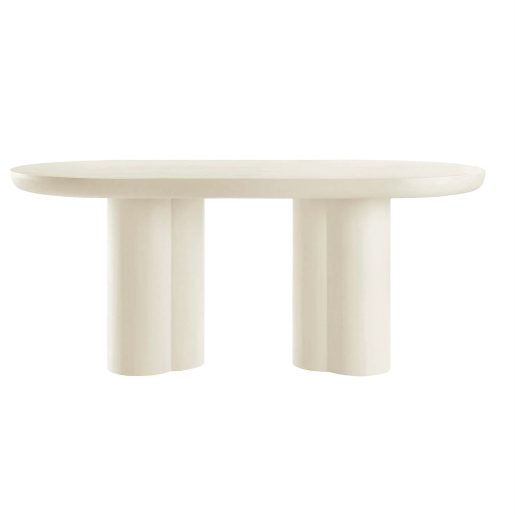 Caspian 72” Concrete Oval Table