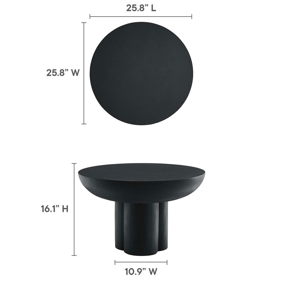 Caspain Concrete Round Coffee