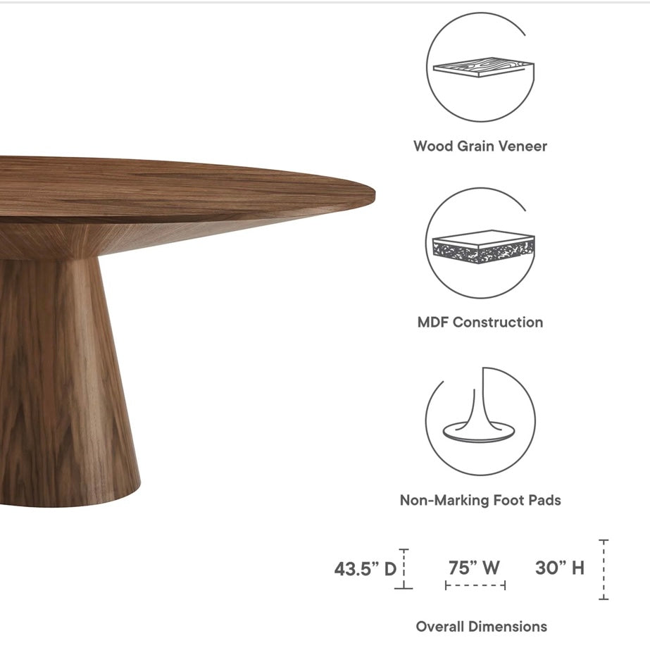 Provision Round Wooden Dinning Table