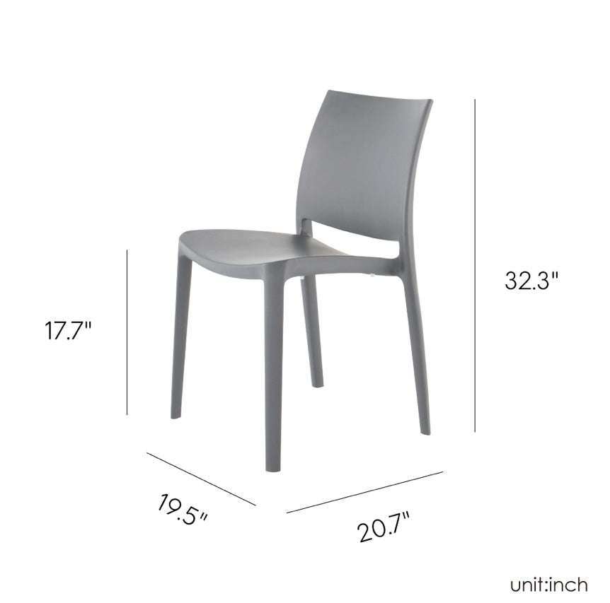 Sensilla Stackable Patio Dining Chair