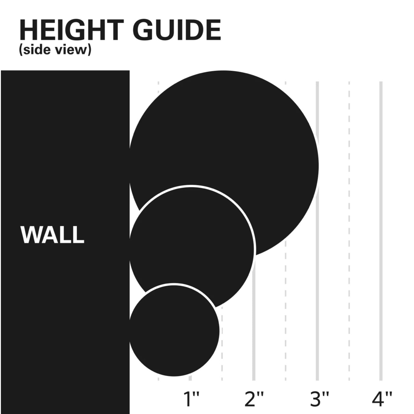 Wall Play Orbs Set of 10 - Matte Black