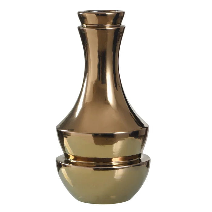 Dynasty Bronzed Ceramic Vase