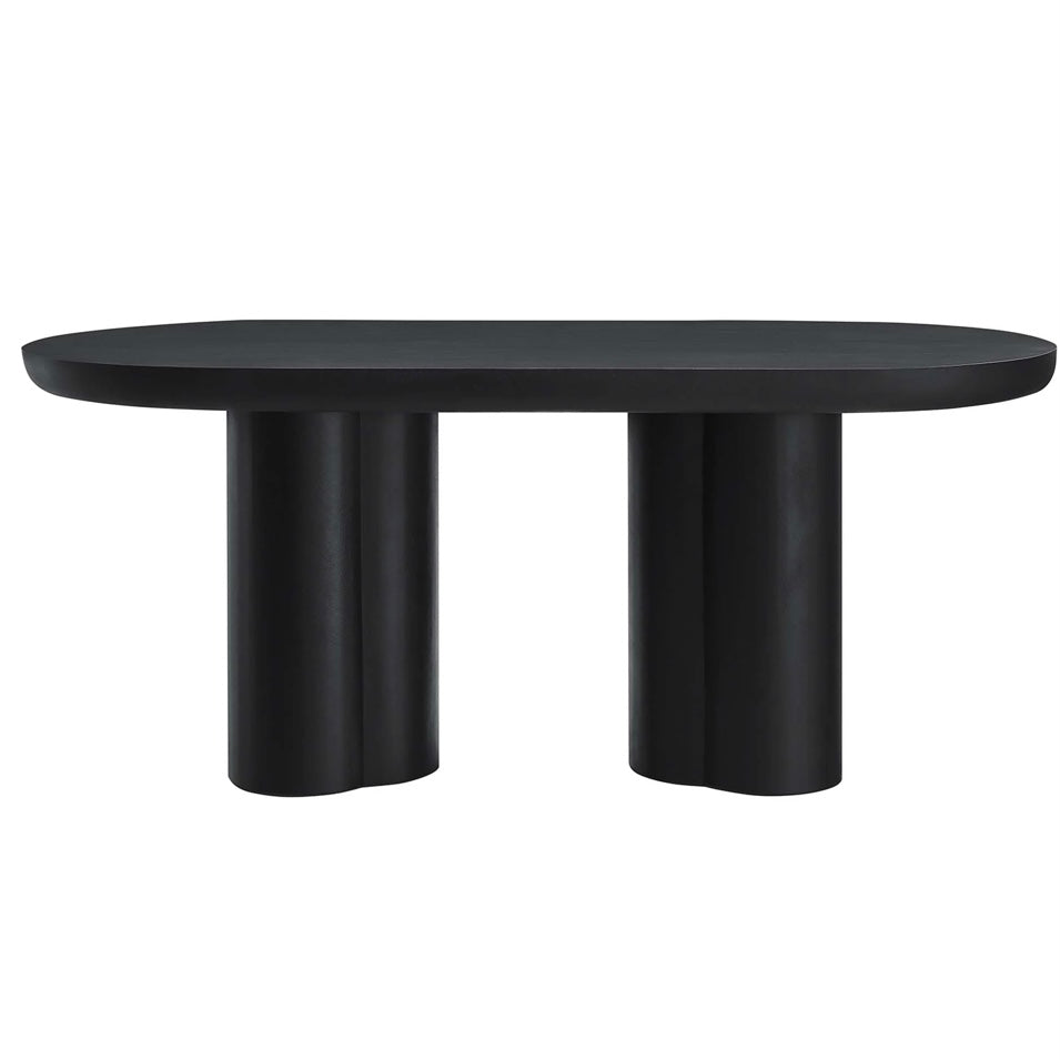 Caspian 72” Concrete Oval Table