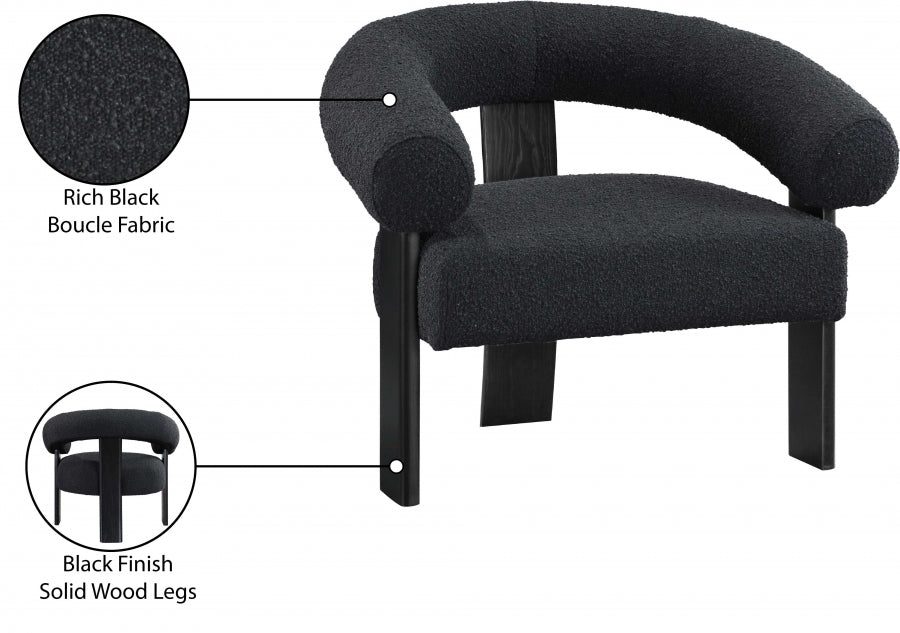 Winston Boucle Fabric Upholstered Accent Chair