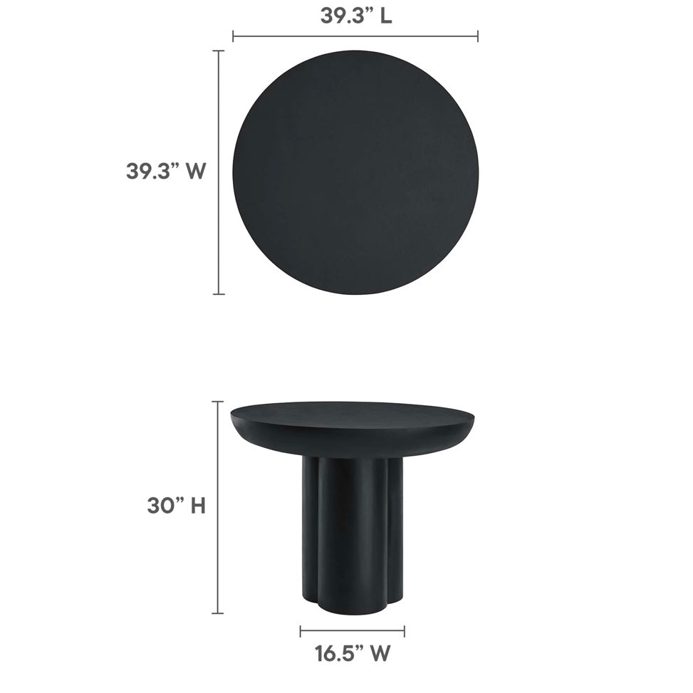Caspian 40” Round Concrete Dinning table