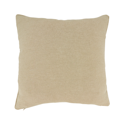 Embroidered Color Block Pillow