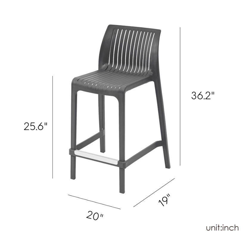 Milos Resin Counter Stool