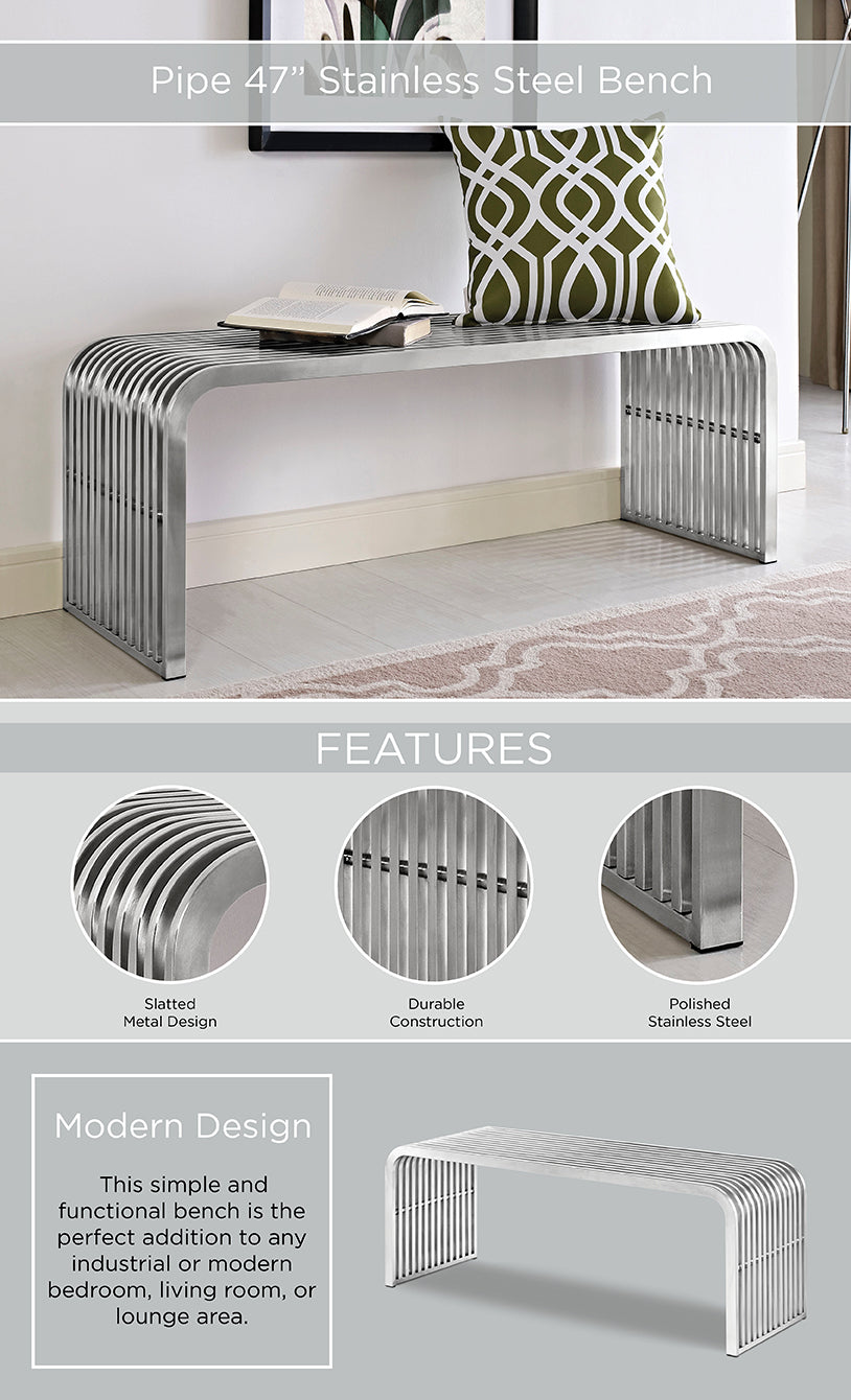 Stainless Steel Pipe Bench