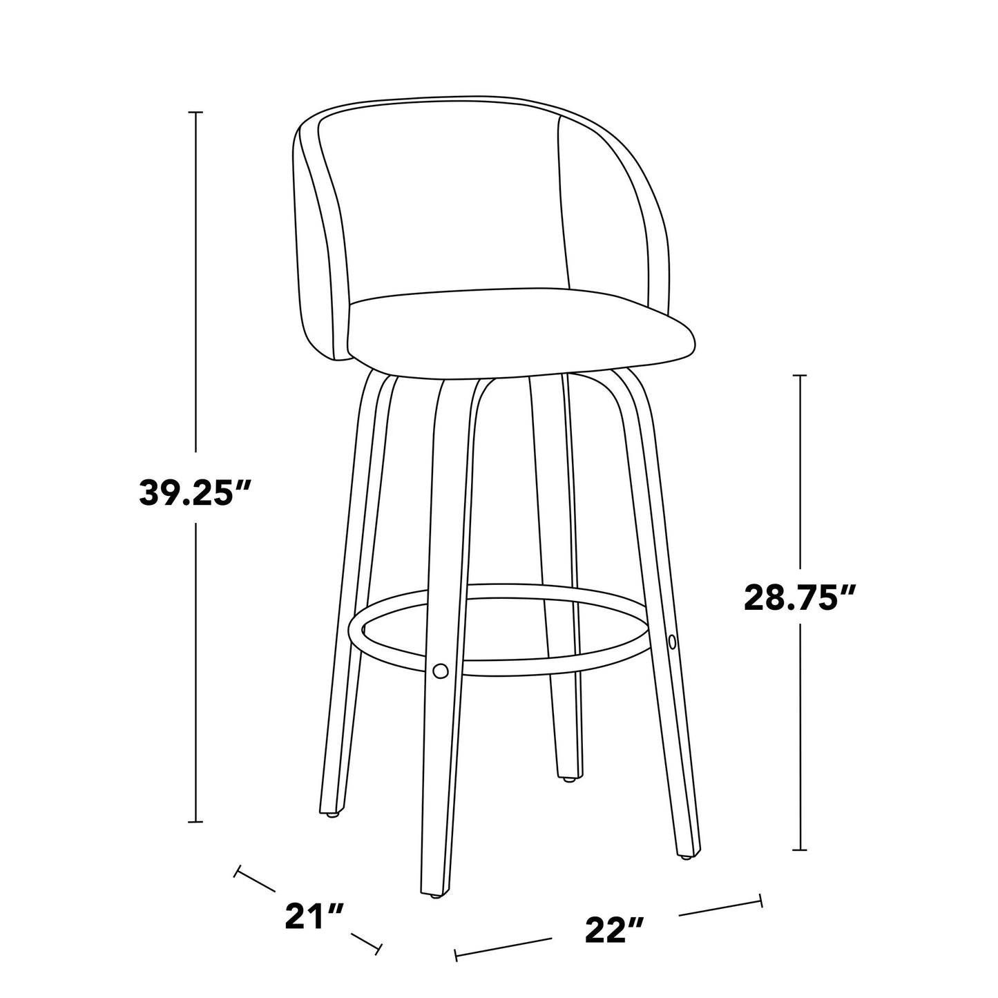 30” Fran Barstool