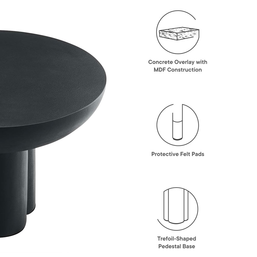 Caspain Concrete Round Coffee
