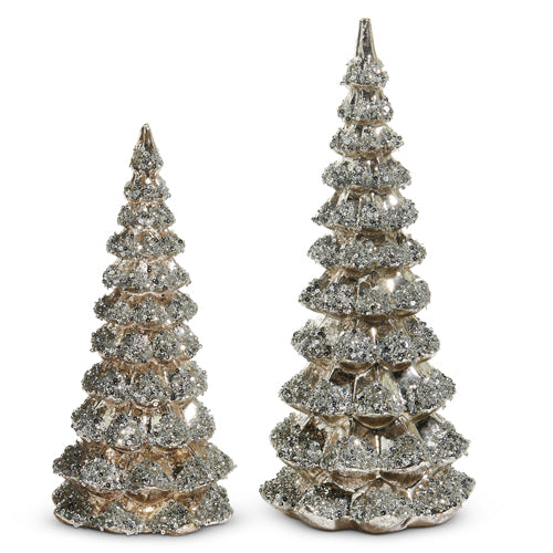 Silver Sequin Trees