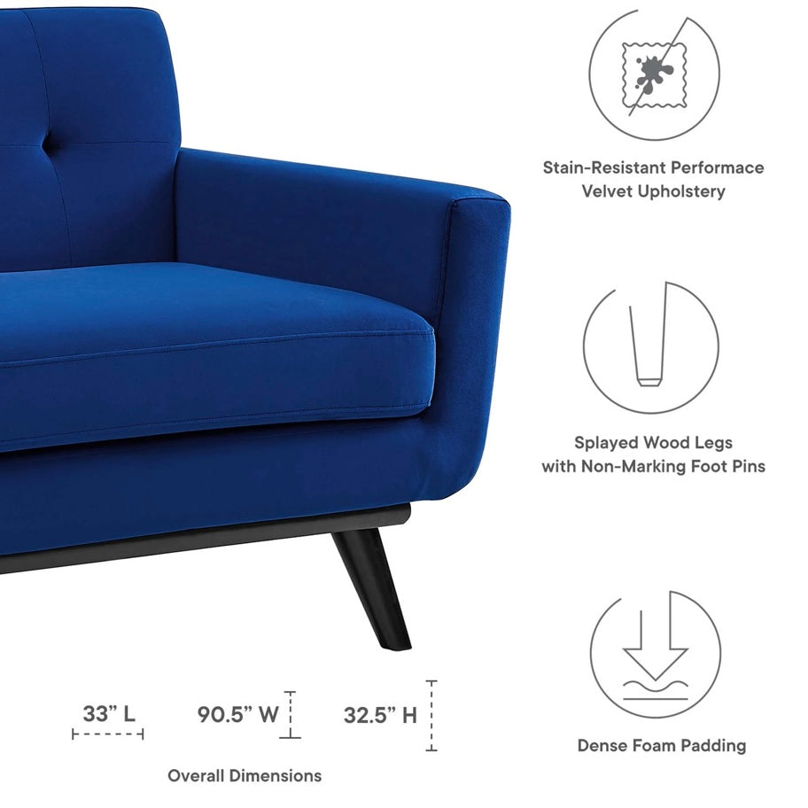 Engage Performance Velvet Sofa