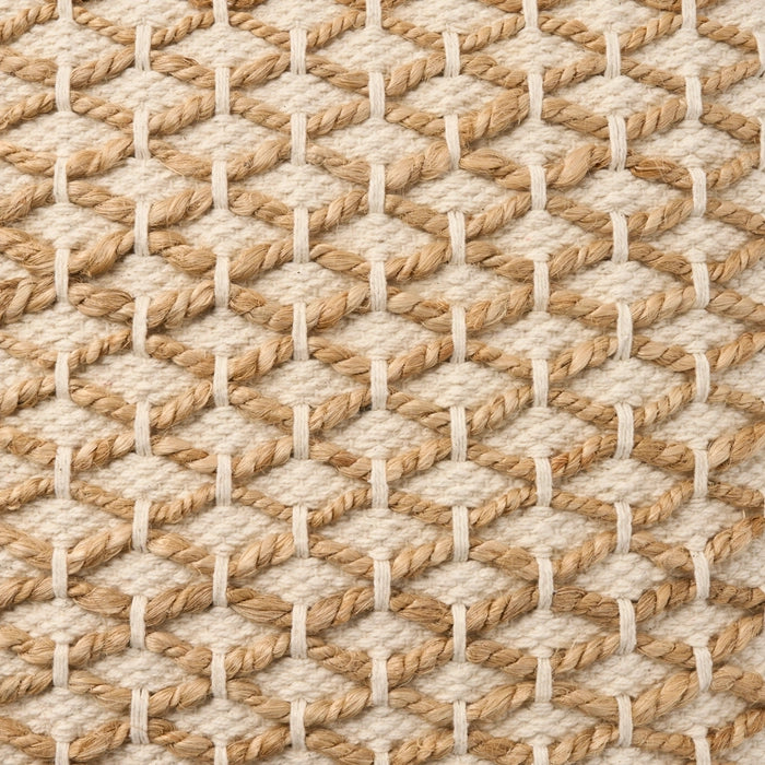 Jute & Cotton Weave 18x18 Throw Pillow