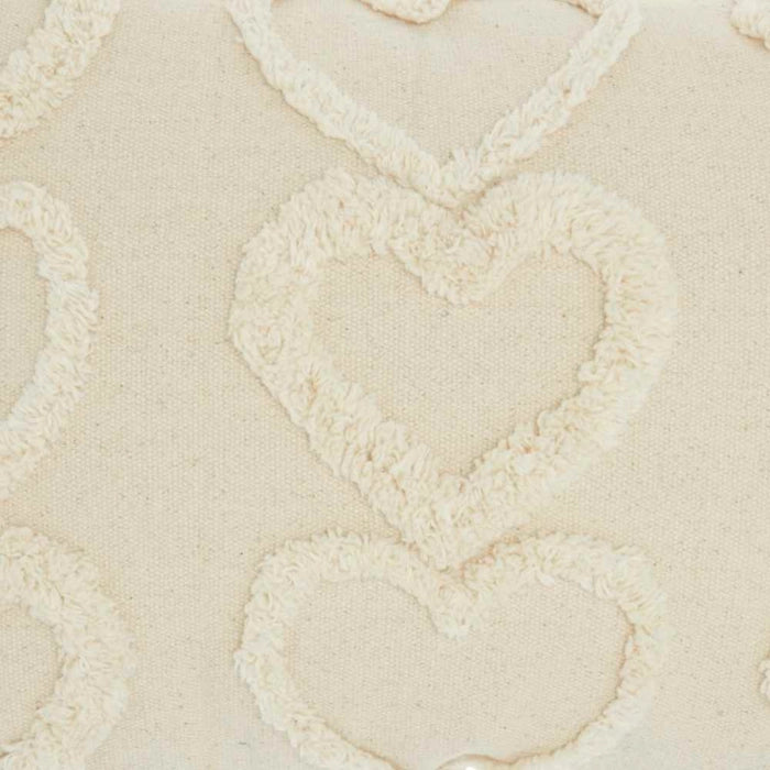 Woven Hearts Throw Pillow