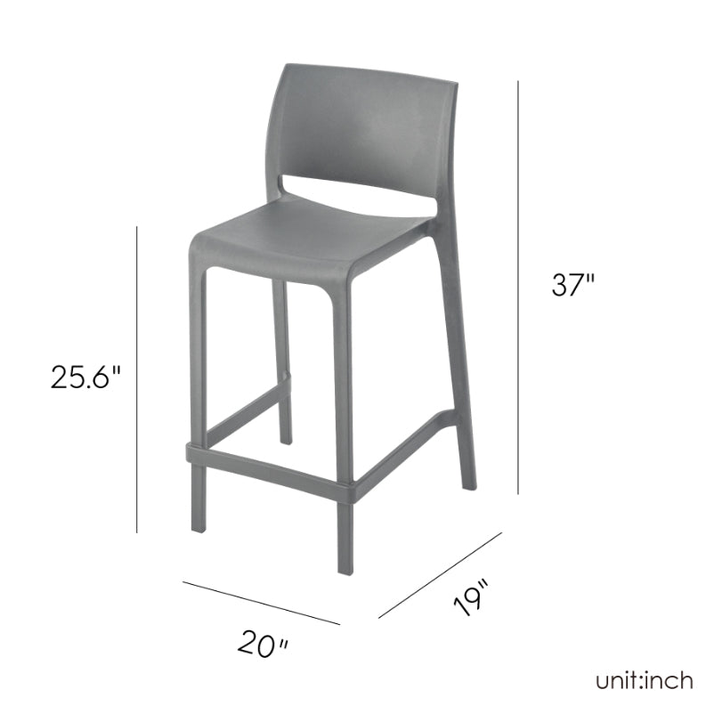 Sensilla Resin Counter Stool