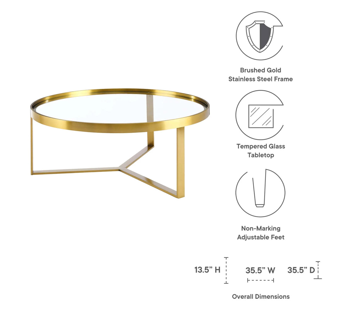 Relay Gold Coffee Table