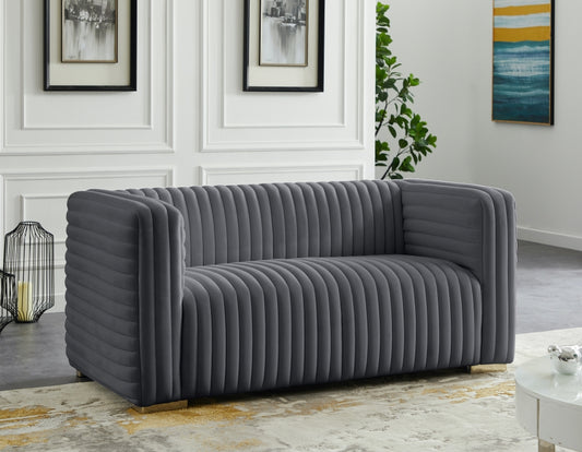 Ravish Velvet Upholstered Loveseat
