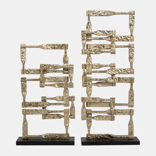 Stacking Squares Sculptures - Set of 2