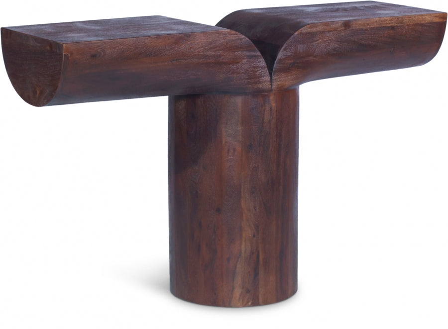 Tee Acacia Wood Console Table