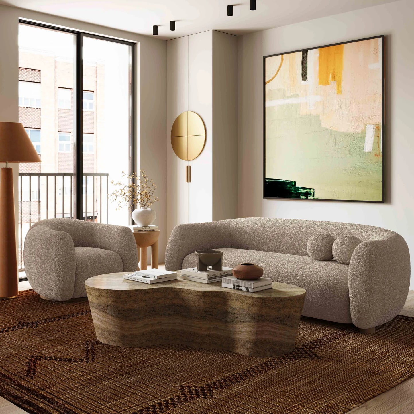 Judy 80” Boucle sofa