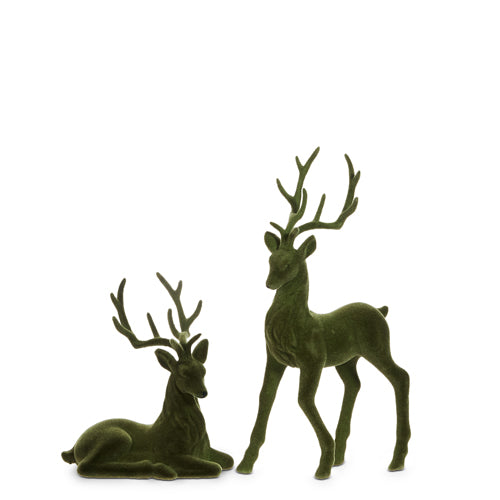 Green Flocked Deer