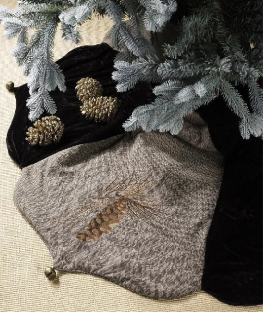 14” Glittering Gold Pinecone Ornaments