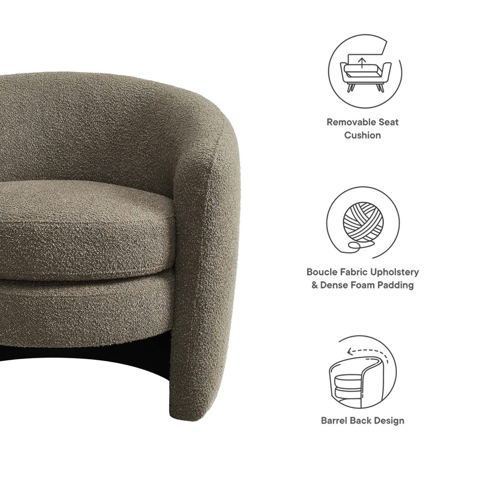 Affinity Upholstered Boucle Armchair