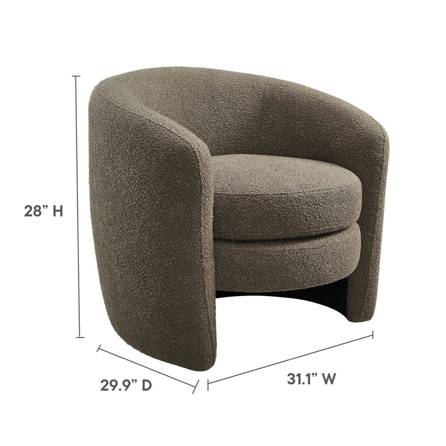 Affinity Upholstered Boucle Armchair