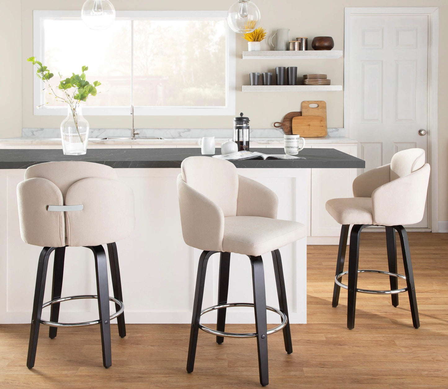 Dahlia 26” Fixed Height Counter Stool