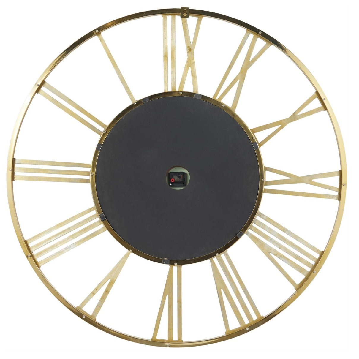 Gold mirrored decorative wall clock