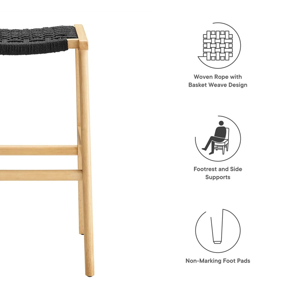 Saoirse Woven Rope Stool