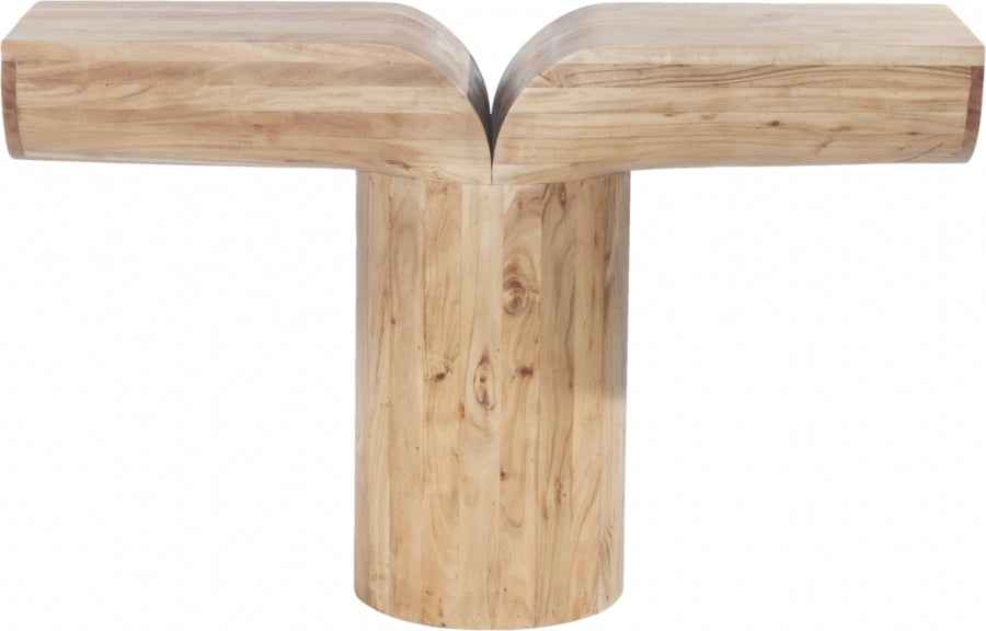 Tee Acacia Wood Console Table