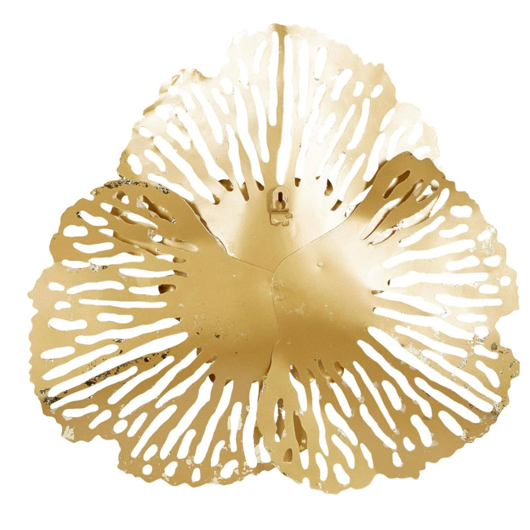 Large Floral gold metal cutouts