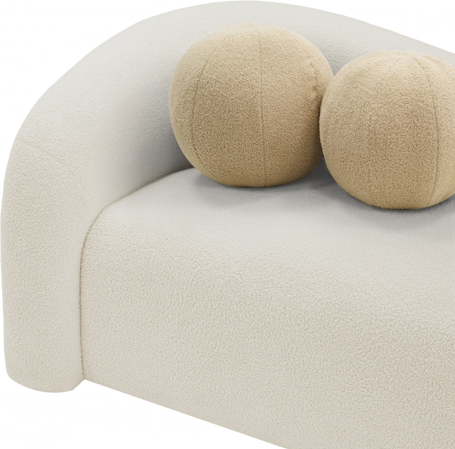 Kali 62” Faux Shearling Loveseat