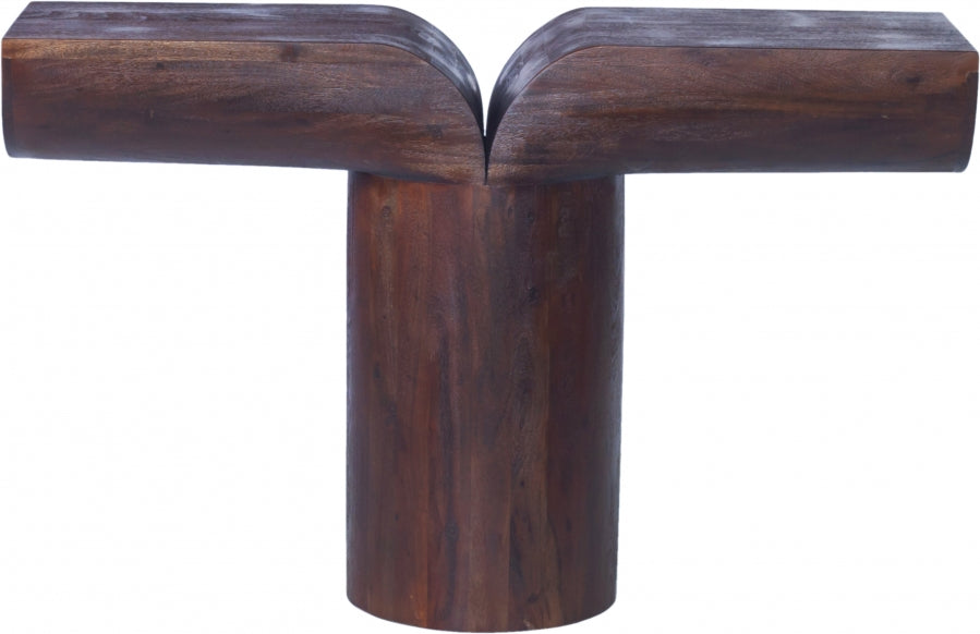 Tee Acacia Wood Console Table