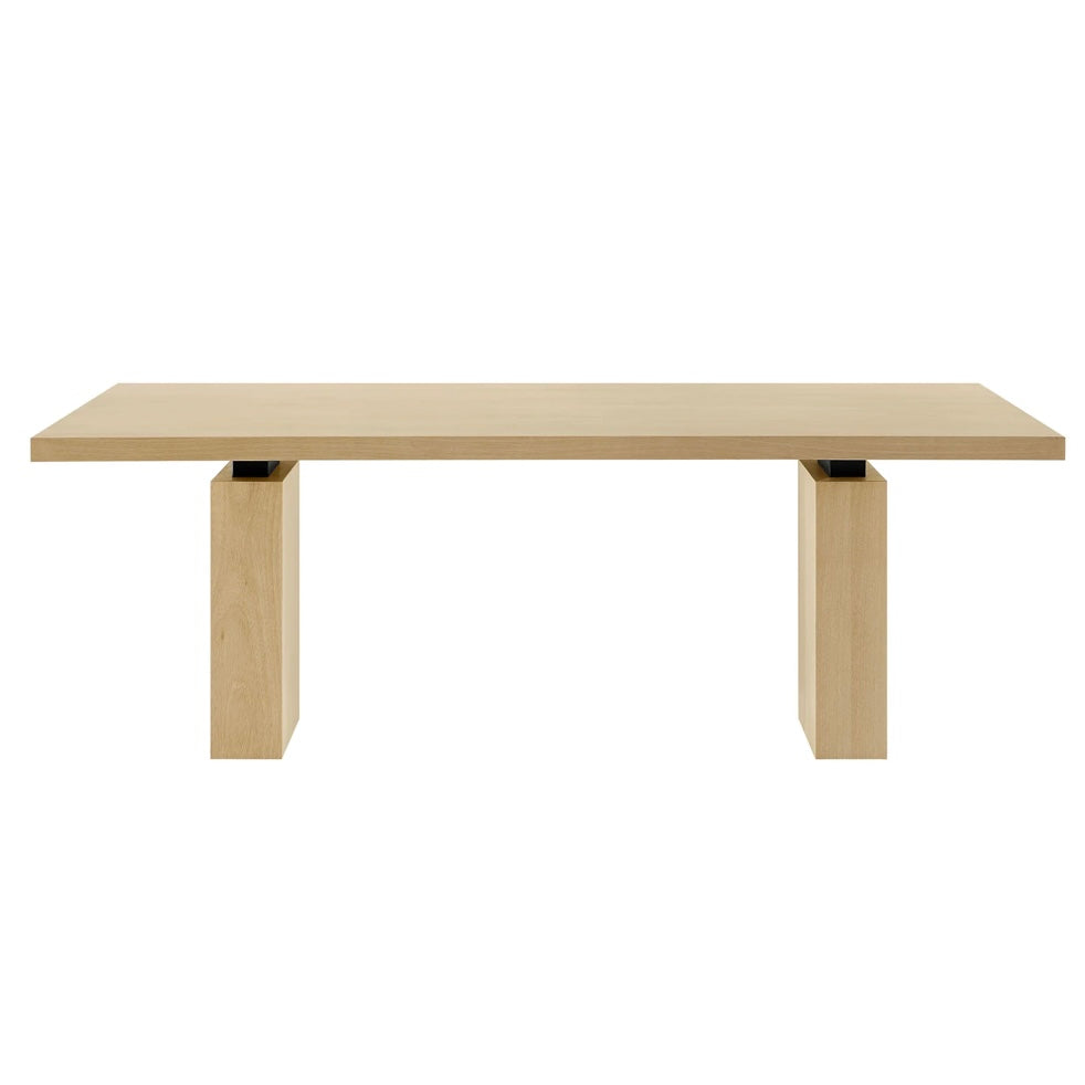 Piston 82” Rectangular Natural Wood Dinning Table