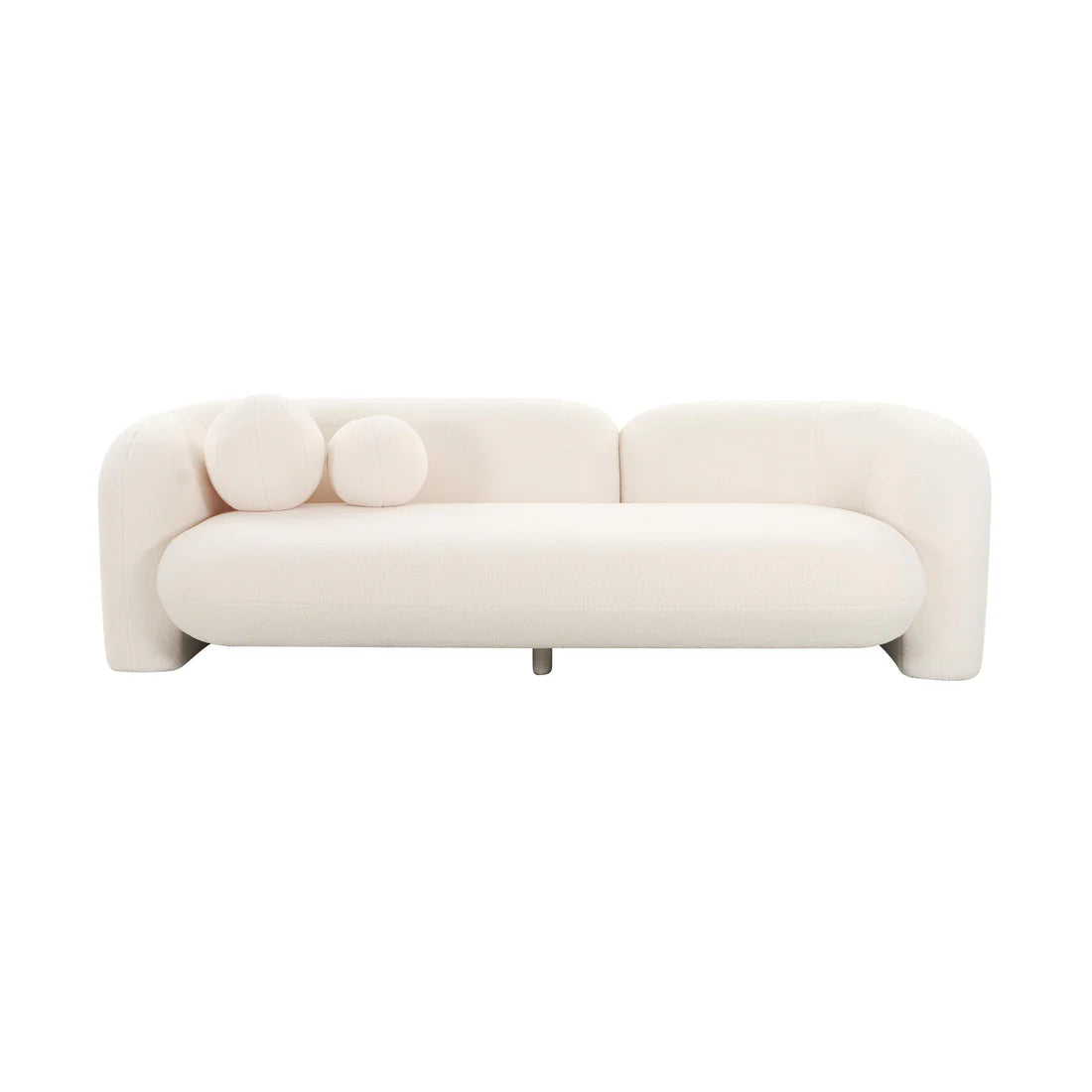 Amelie 91” faux fur sofa