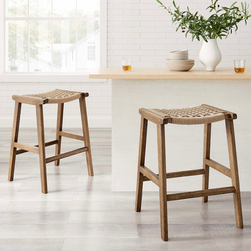 Saoirse Woven Rope Stool