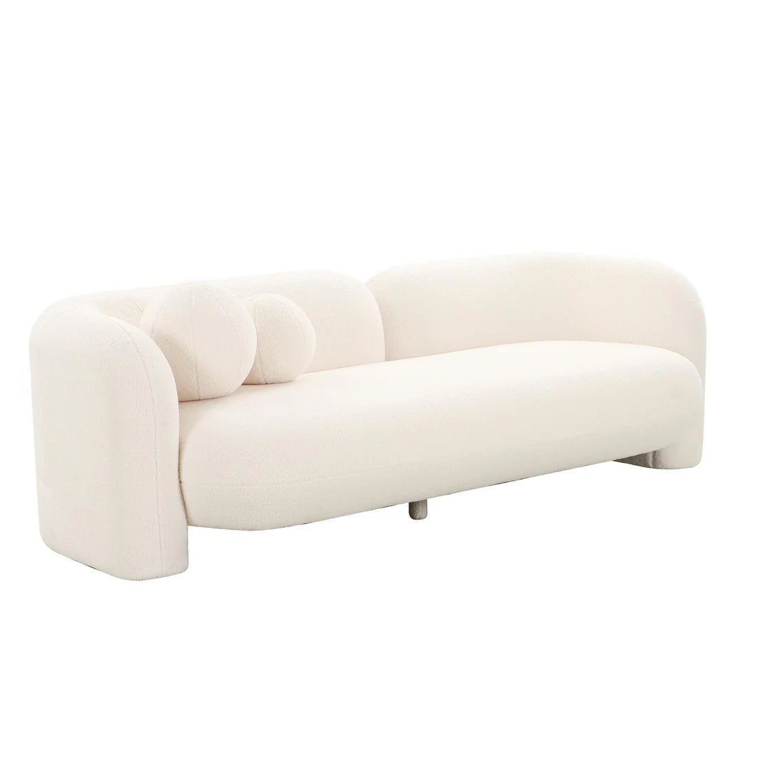 Amelie 91” faux fur sofa