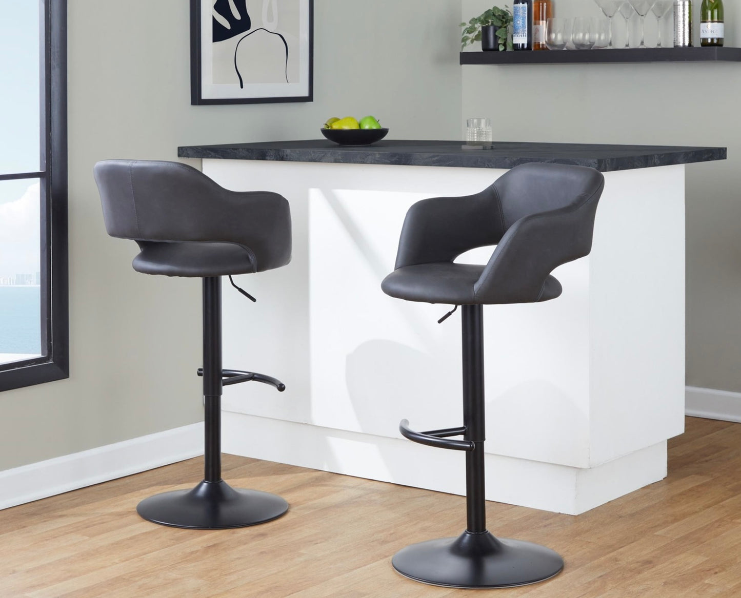Margarite adjustable barstool