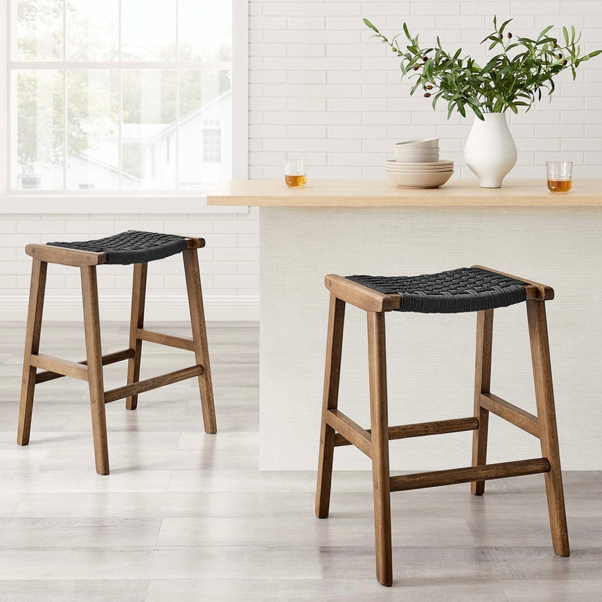 Saoirse Woven Rope Stool