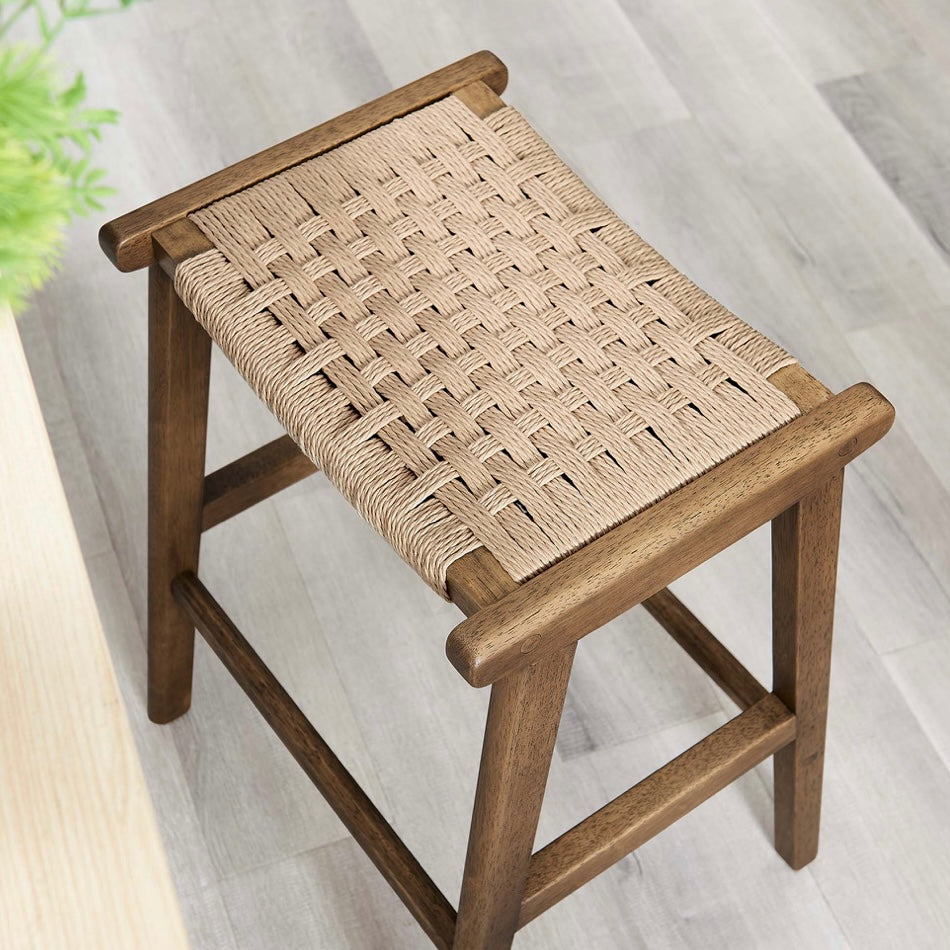 Saoirse Woven Rope Stool