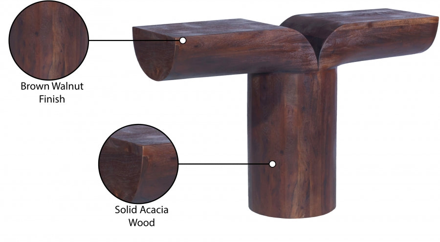Tee Acacia Wood Console Table