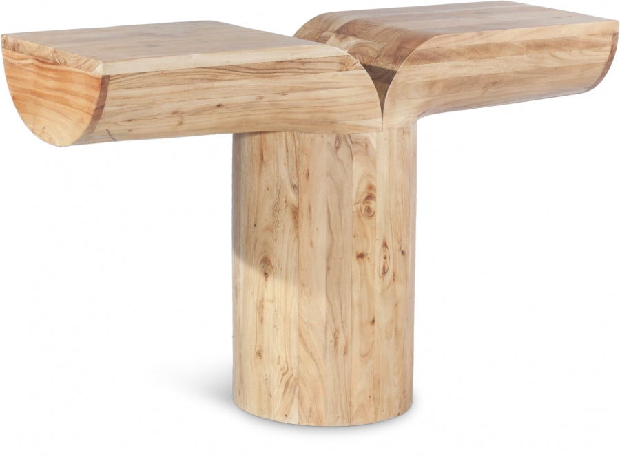 Tee Acacia Wood Console Table